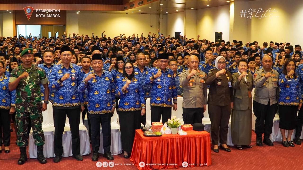 Pemkot Ambon Resmi Lantik 1.152 PPPK Tahap 1 Tahun 2024