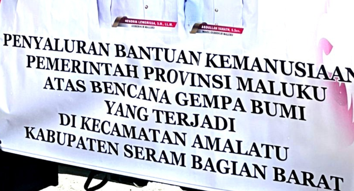 Pemprov Maluku Salurkan Bantuan 11 Ton Beras dan Lainnya ke Korban Gempa Bumi di Kecamatan Amalat