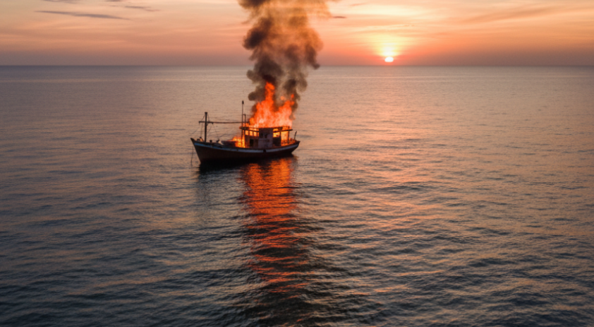 11 Awak Kapal Terbakar Belum Ditemukan, Tim SAR Minta Bantuan Pencarian Lewat Udara