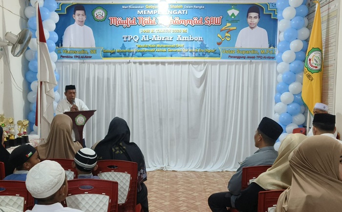 Peringati Maulid Nabi, TPQ Al- Abrar Ambon Adakan Gebyar Anak Shaleh 