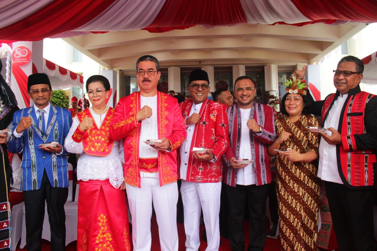 Pemprov Gelar Upacara HUT Provinsi Maluku yang ke-80 di Lapangan Merdeka Ambon