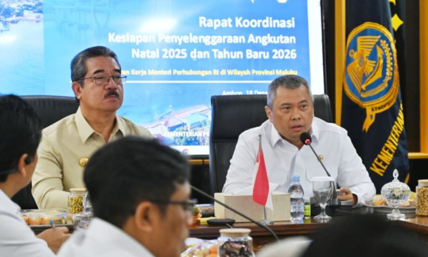 Menhub Tinjau Kesiapan Angkutan Nataru di Ambon, Tekankan Kewaspadaan Cuaca Ekstrem