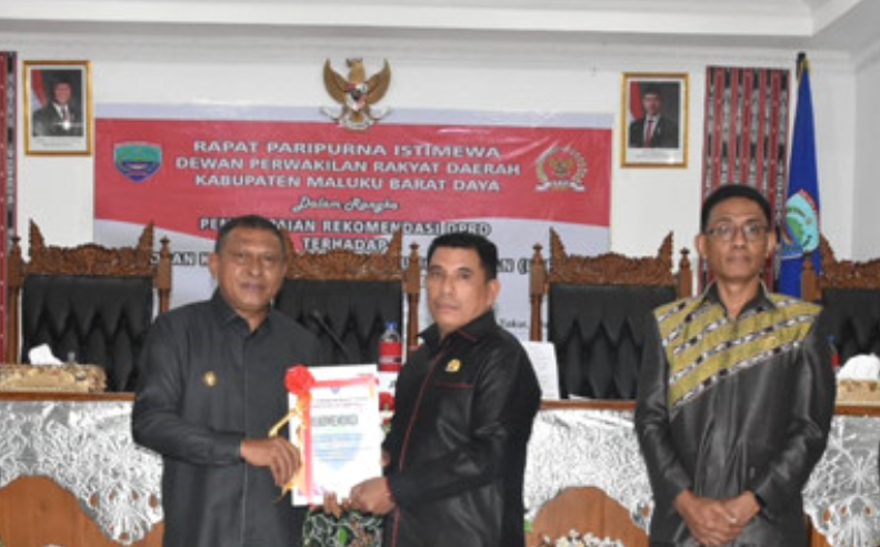 Wabup MBD Terima Rekomendasi LKPJ Tahun 2024