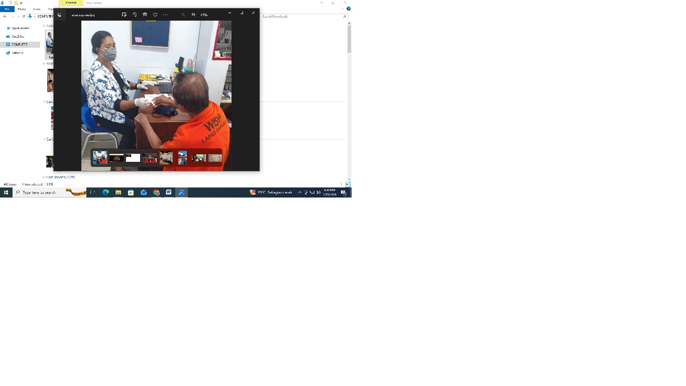 Awal Tahun,Lapas Saparua Periksa Kesehatan Warga Binaan