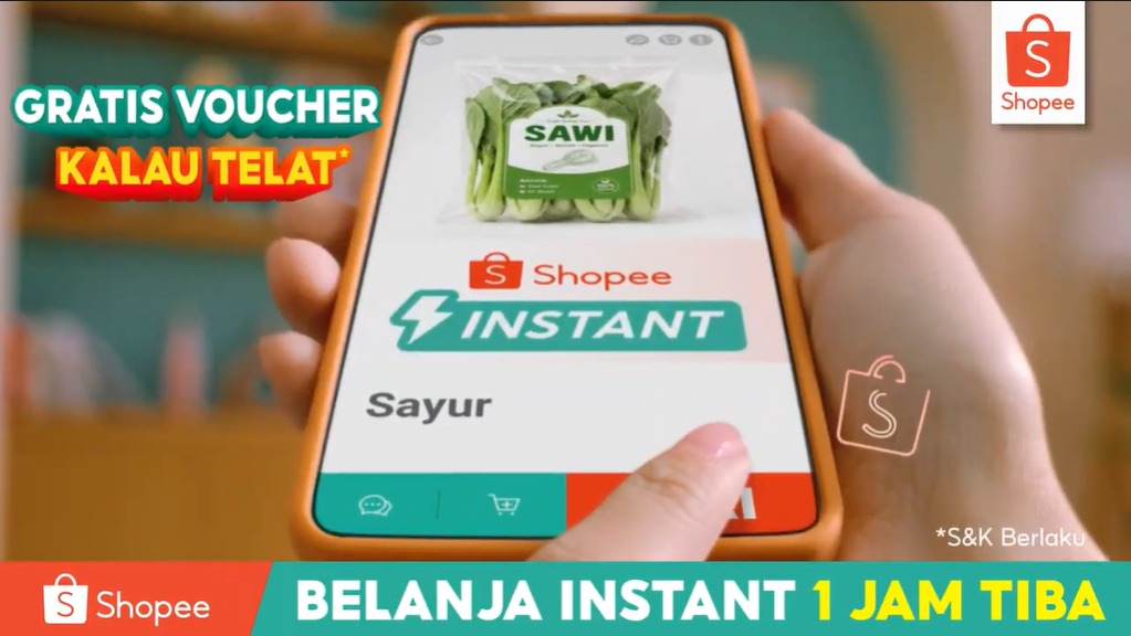 Belanja Sat Set dengan Shopee Instant 1 Jam Tiba, Ada Diskon 50% 