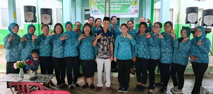 Wabup Aru Hadiri Kegiatan HKG PKK di Puskesmas Siwalima