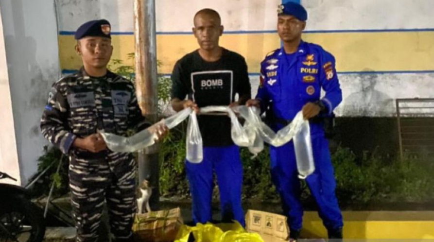 TNI AL Gagalkan Penyelundupan Miras Tradisional Sopi di Seram, Sasarannya Sorong