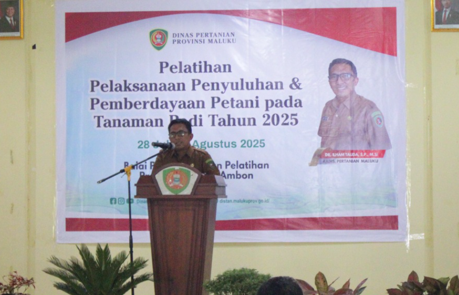Pelatihan Penyuluhan Petani Padi 2025 Resmi Dibuka, Dinas Pertanian Maluku Targetkan Swasembada Pangan 2025
