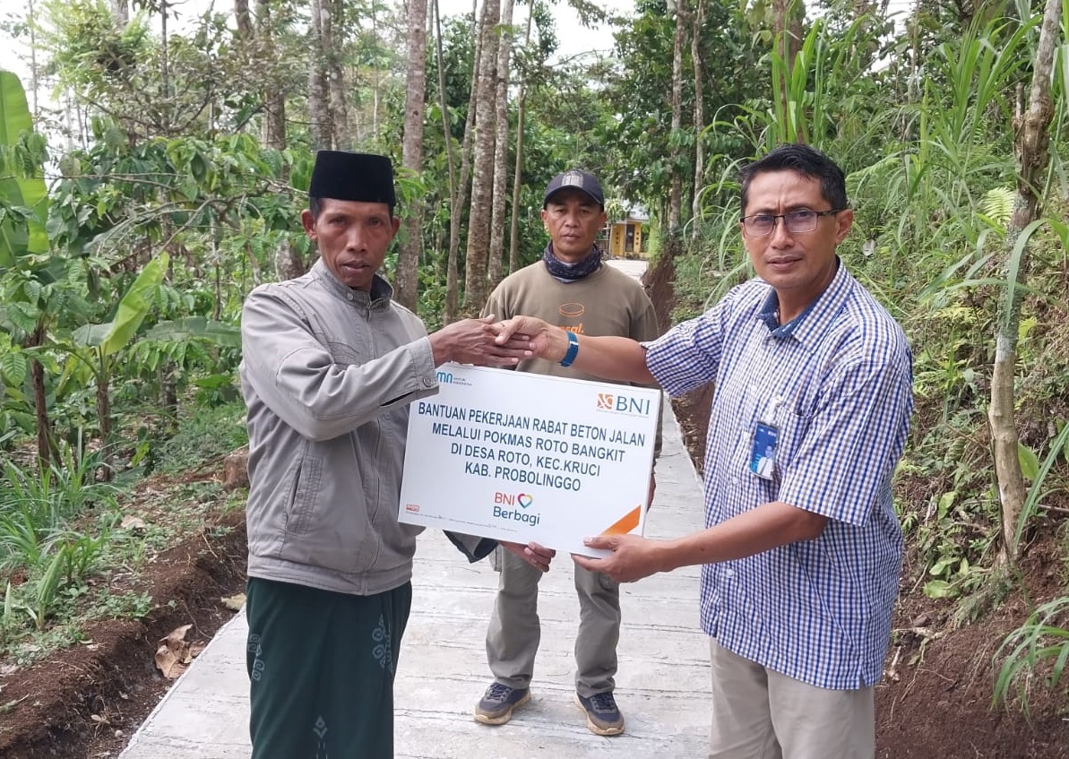 Dorong Pertumbuhan Ekonomi di Desa, BNI Bantu Perbaikan Infrastruktur