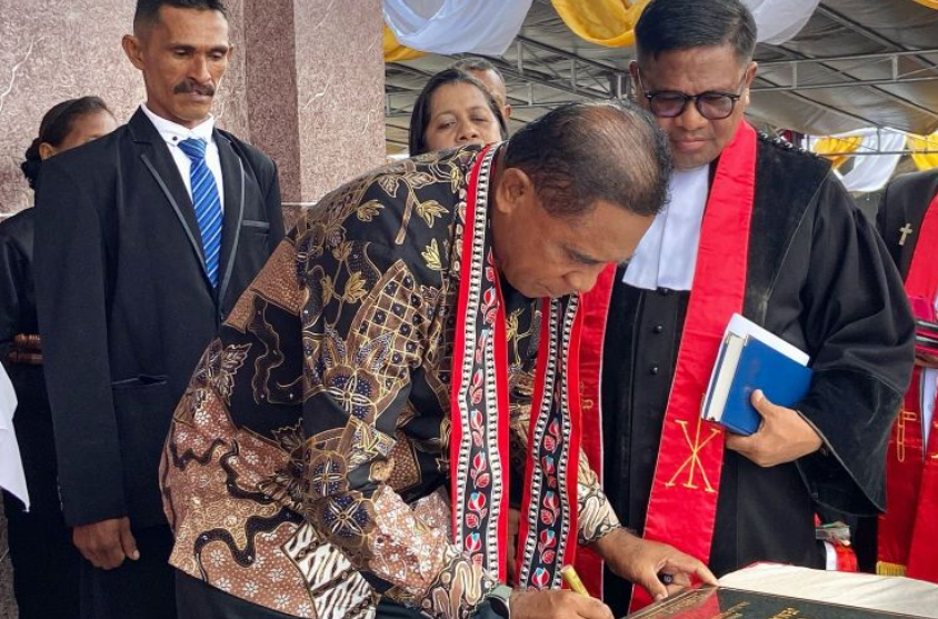 Setelah 11 Tahun Dibangun, Gereja Imanuel di Yafila Amahai Resmi Digunakan