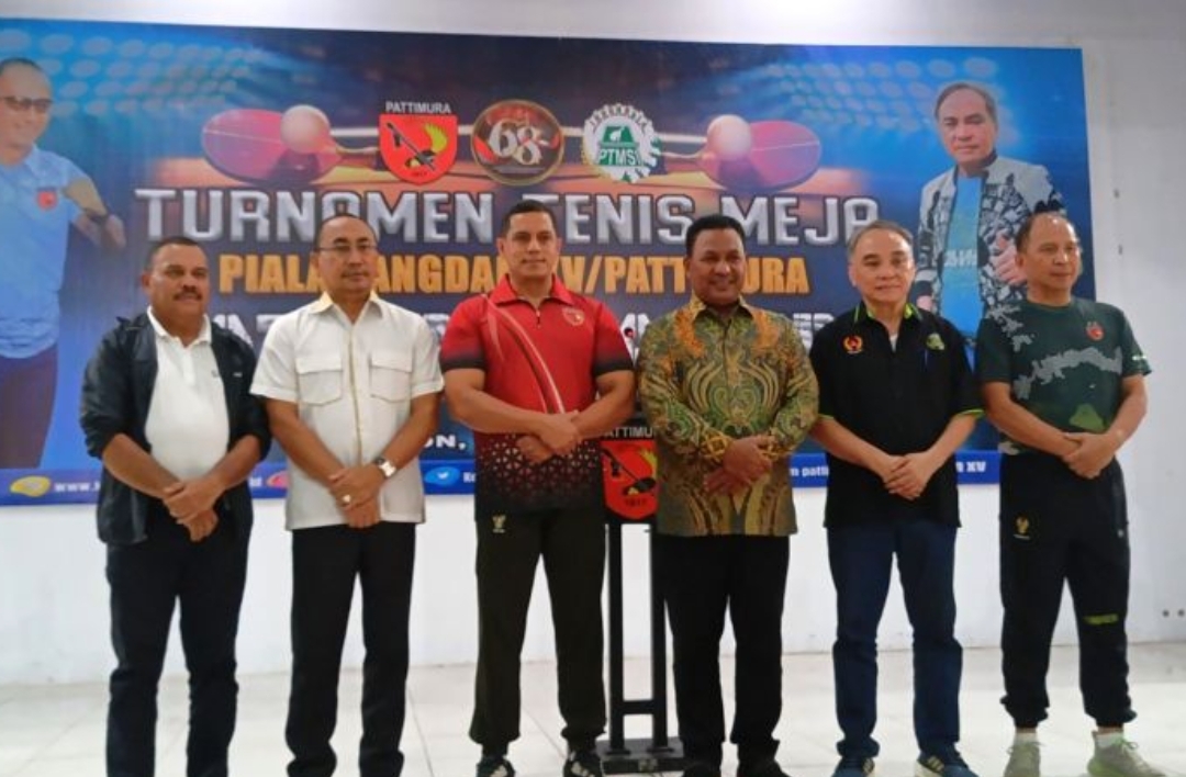 Pemprov Maluku, Kodam XV Pattimura, dan PTMSI Gelar Turnamen Tenis Meja untuk Jaring Atlet Potensial