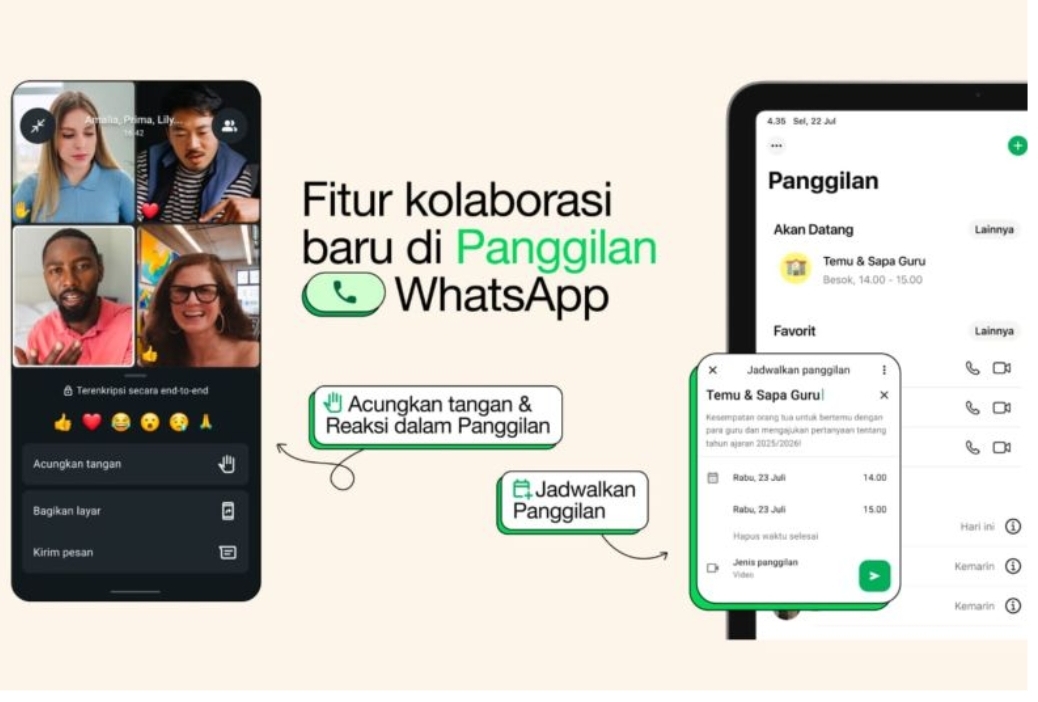 WhatsApp Hadirkan Tiga Fitur Baru, Telepon Grup Jadi Makin Seru