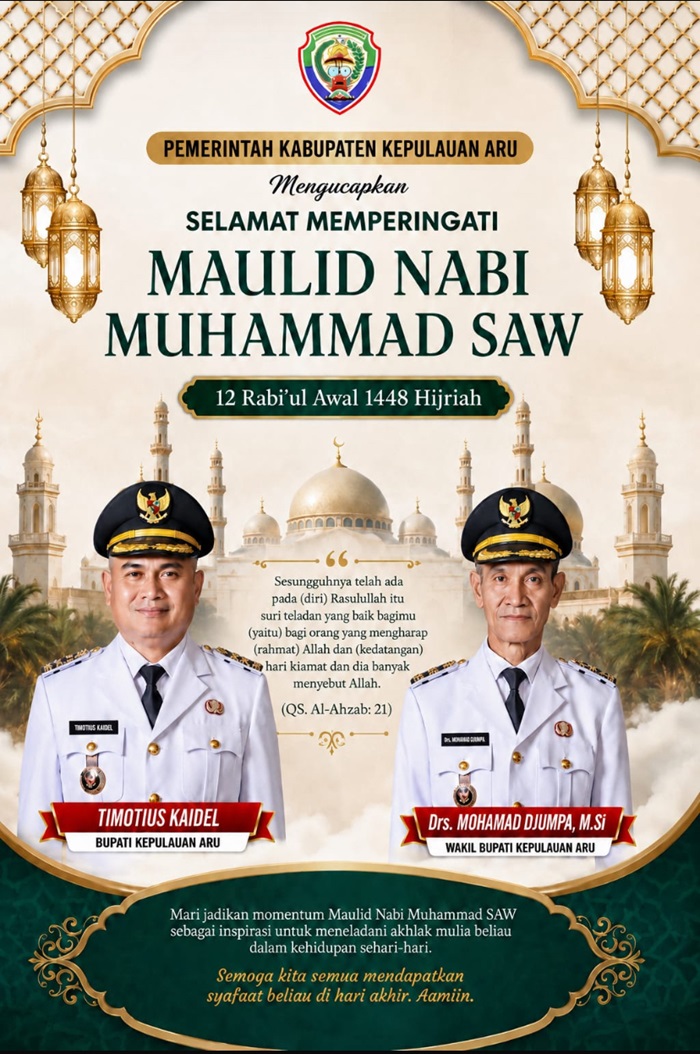 Pemkab Kepulauan Aru Peringati Maulid Nabi Muhammad SAW