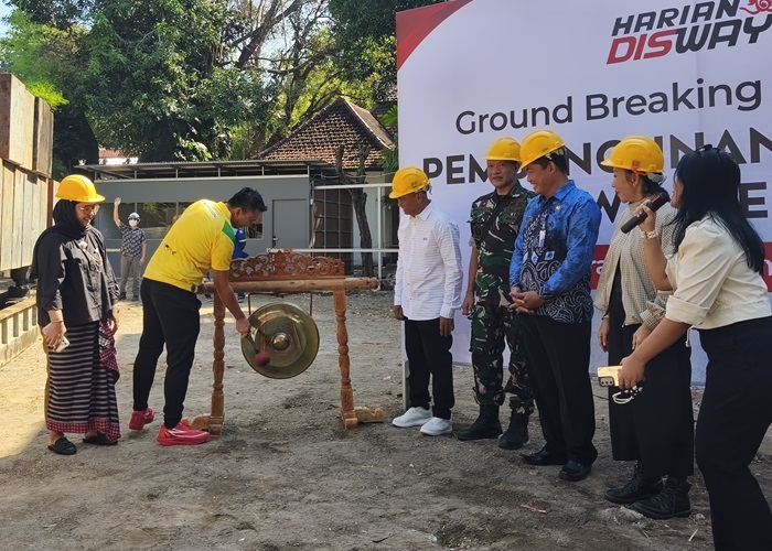 Groundbreaking, Harian Disway Siapkan Gedung Kantor Baru di Surabaya 