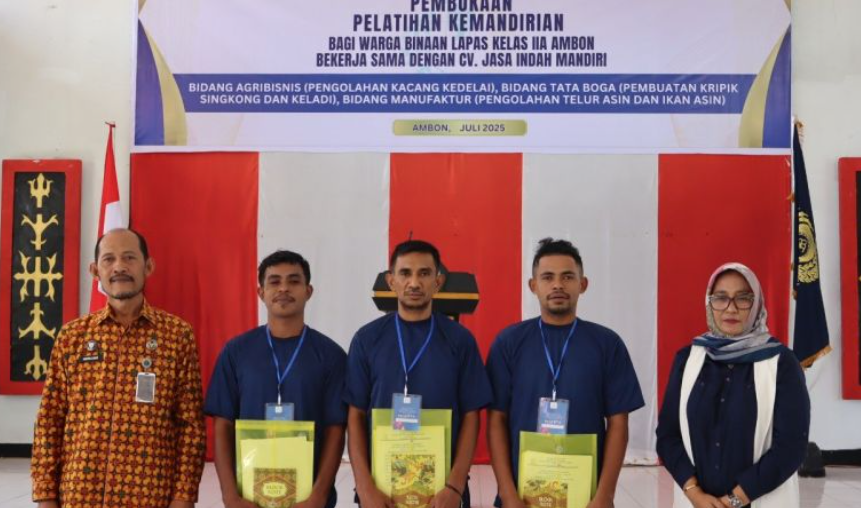 Agar Produktif, Lapas Ambon Latih Warga Binaan Agribisnis dan Tata Boga