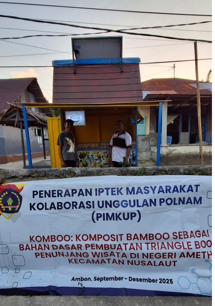 Dukung Transisi Energi Nasional, Polnam Hadirkan Booth UKM Berbasis Komposit Bambu di Negeri Ameth 