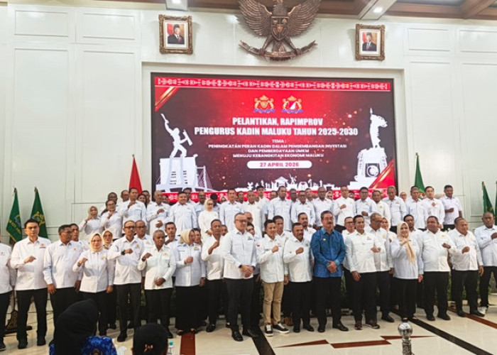 Pengurus KADIN Maluku Resmi Dilantik, Perkuat Sinergi Dunia Usaha Bersama Pemerintah 