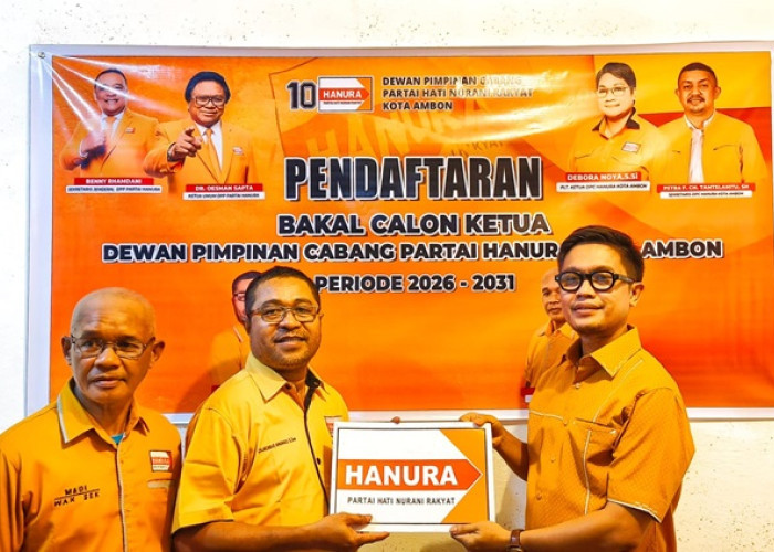 Hadiyanto Siap Rebut Kursi Ketua DPC Hanura Kota Ambon 