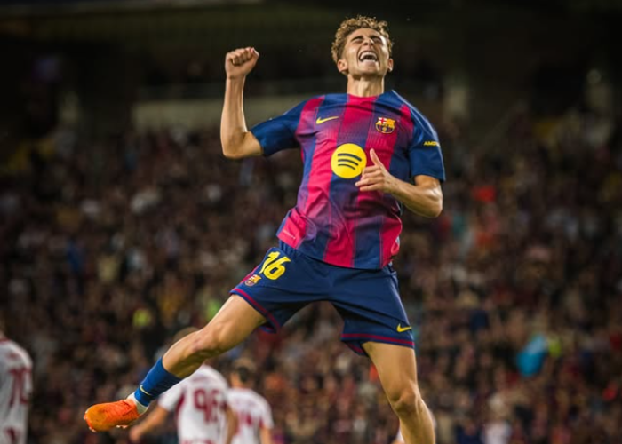 Barcelona vs Olympiacos: Fermin Lopez Hattrick, Blaugrana Pesta Gol 6-1