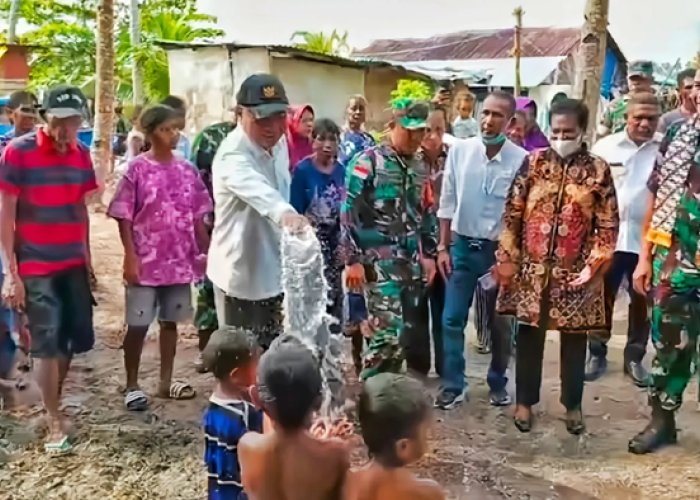 Bupati Kepulauan Aru dan Tim Wasev Tinjau TMMD ke-127 Kodim 1503/Tual di Dobo 