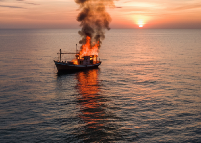 KM Maluku Makmur 03 Terbakar di Laut Banda, 11 Awak Masih Hilang