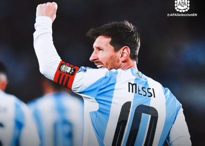 Messi Cetak Dua Gol, Argentina Bungkam ﻿Venezuela 3-0
