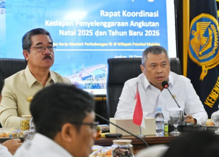 Menhub Tinjau Kesiapan Angkutan Nataru di Ambon, Tekankan Kewaspadaan Cuaca Ekstrem