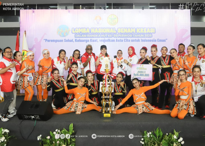 Tim Kormi Ambon Juara 2 Lomba Senam Kreasi Nasional di Jakarta