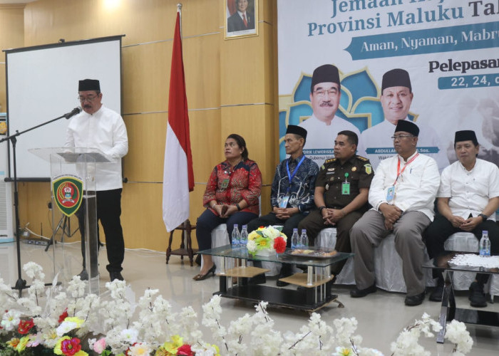 Gubernur Maluku Lepas 1.085 Calon Haji, Titip Pesan Jaga Nama Baik Daerah di Tanah Suci