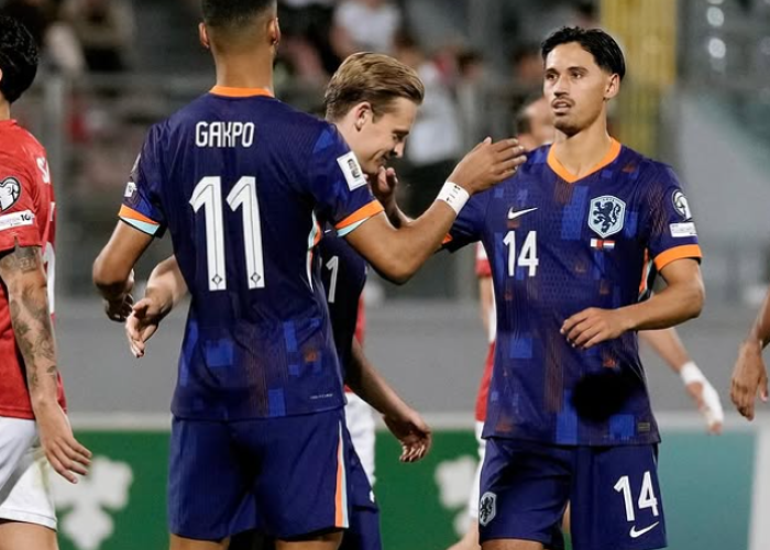 Belanda Bungkam Malta 4-0, Gakpo Cetak Dua Gol di Kualifikasi Piala Dunia 2026