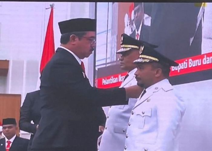 Gubernur Maluku Lantik Bupati dan Wakil Bupati Buru Terpilih Periode 2025–2030
