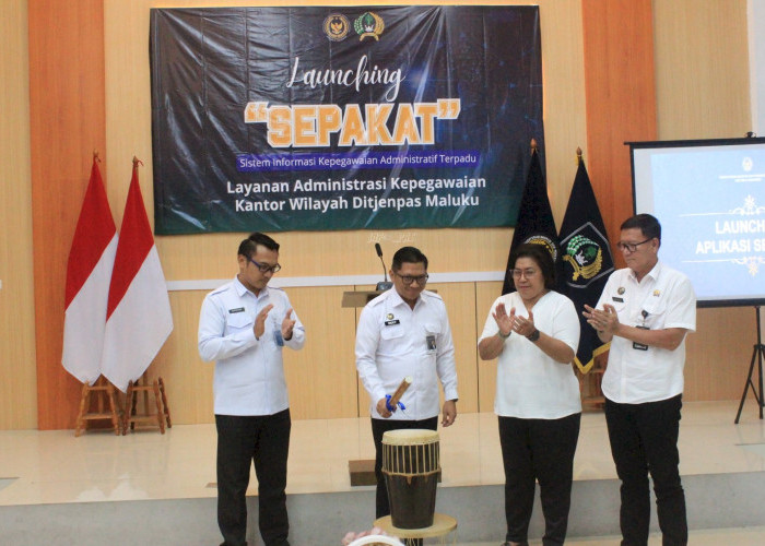 Kanwil Ditjenpas Maluku Luncurkan Aplikasi Sepakat untuk Dorong Digitalisasi Layanan Kepegawaian