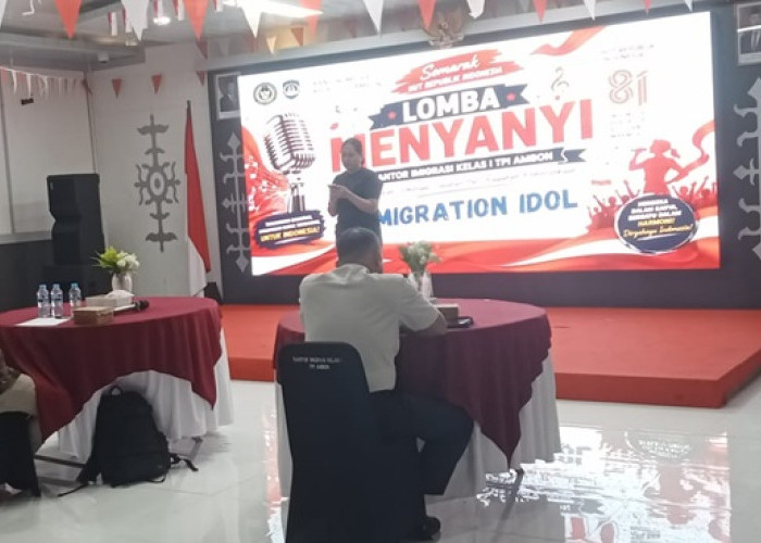 Semarakan HUT Kemerdekaan RI, Kantor Imigrasi Ambon Gelar Lomba Menyanyi