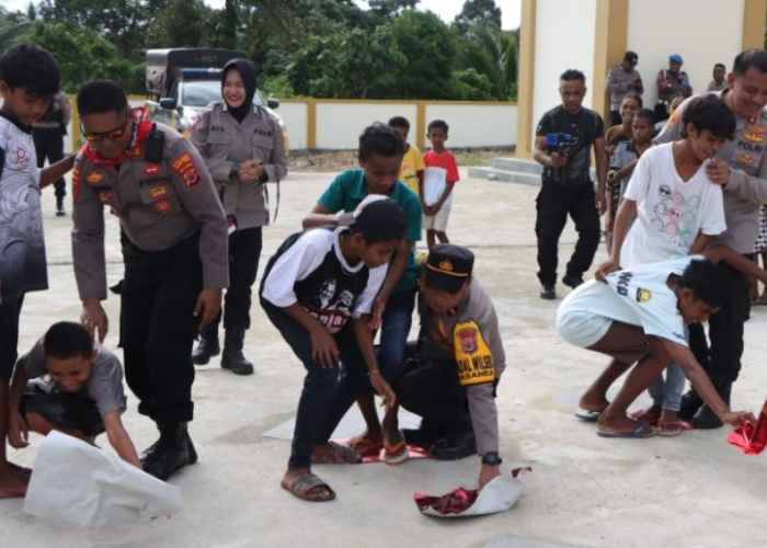 Polres Maluku Tengah Gelar Trauma Healing untuk Anak-anak Korban Konflik di Seram Utara
