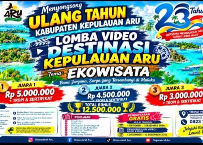 Lomba Video Ekowisata, Ajang Promosikan Pesona Kabupaten Kepulauan Aru 