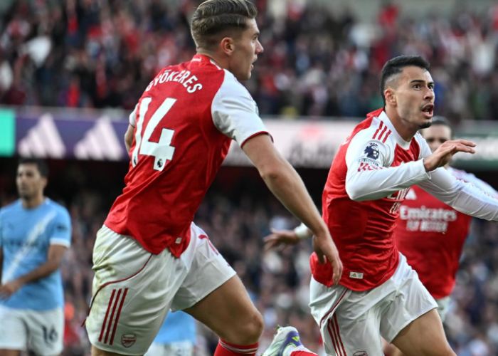 Arsenal Selamat dari Kekalahan, Tahan Imbang Manchester City 1-1 di Emirates