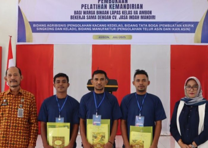 Agar Produktif, Lapas Ambon Latih Warga Binaan Agribisnis dan Tata Boga