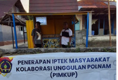 Dukung Transisi Energi Nasional, Polnam Hadirkan Booth UKM Berbasis Komposit Bambu di Negeri Ameth 