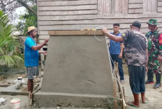 Ramadhan Tak Surutkan Semangat Satgas TMMD dan Pemkab Kepulauan Aru Tustaskan Program RTLH dan Air Bersih